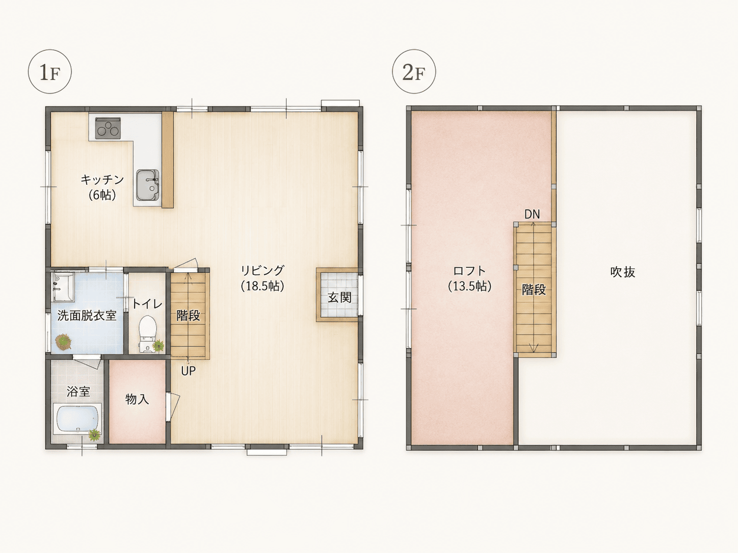 鴨川コテージ 間取り図