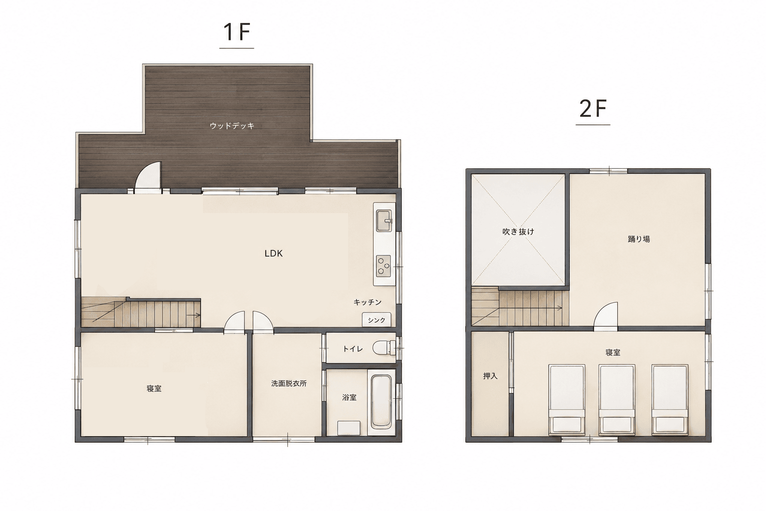 NOOK & HIDE 間取り図